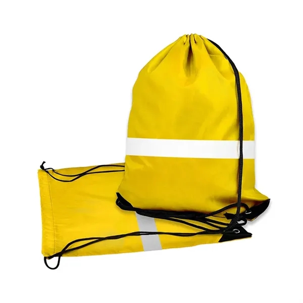 Outdoor Reflective Drawstring Bag - Outdoor Reflective Drawstring Bag - Image 6 of 8