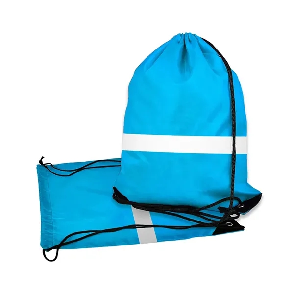 Outdoor Reflective Drawstring Bag - Outdoor Reflective Drawstring Bag - Image 7 of 8