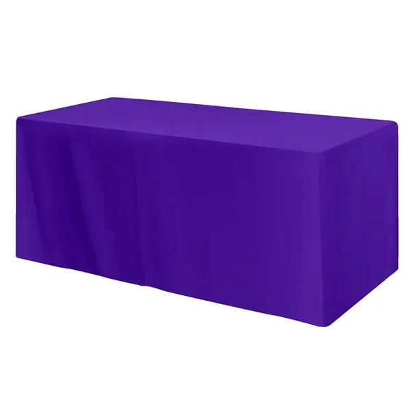 Fitted Poly/Cotton 3-sided Table Cover - fits 6' standard... - Fitted Poly/Cotton 3-sided Table Cover - fits 6' standard... - Image 2 of 5