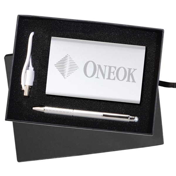 The Sybil Power Bank & Stylus Pen Gift Set - The Sybil Power Bank & Stylus Pen Gift Set - Image 0 of 1