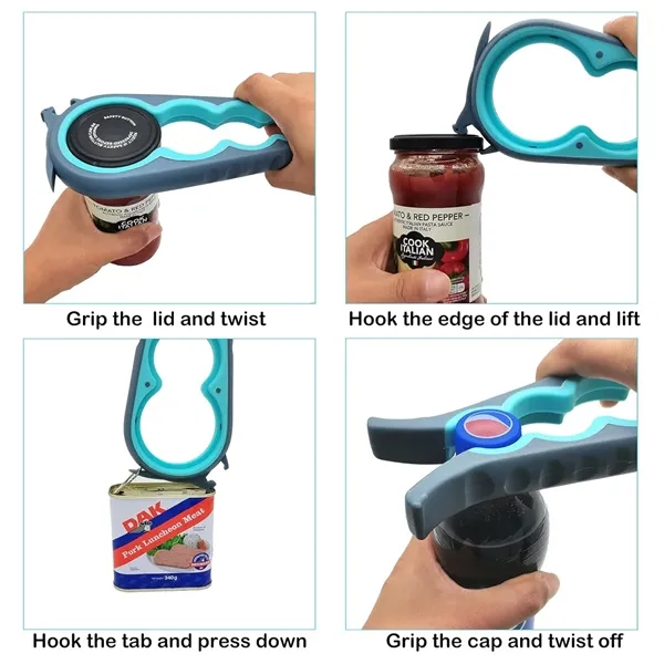 4-in-1 Multifunctional Jar Opener Can Gripper - 4-in-1 Multifunctional Jar Opener Can Gripper - Image 2 of 4