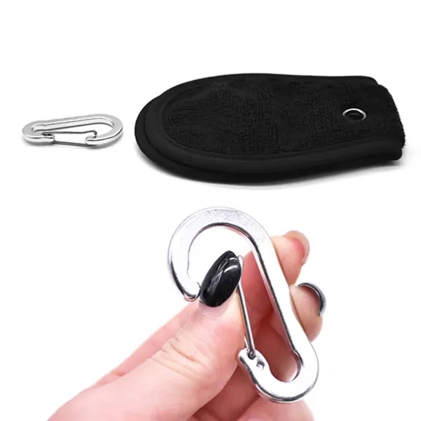 Reusable Portable Golf Ball Cleaning Towel Keychain Hook - Reusable Portable Golf Ball Cleaning Towel Keychain Hook - Image 5 of 8
