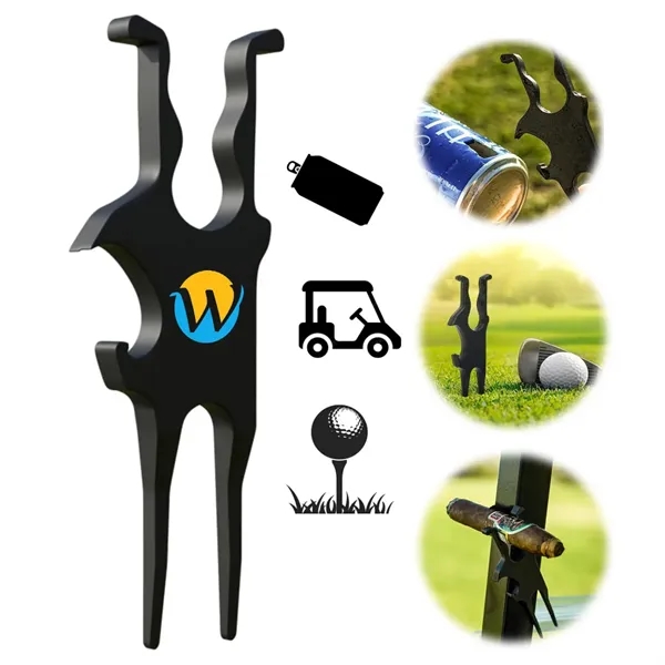 Cigar Holder Beer Opener Ball Marker in 1 Magnetic Golf Tool - Cigar Holder Beer Opener Ball Marker in 1 Magnetic Golf Tool - Image 0 of 10