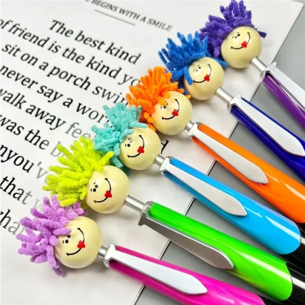 Mop Head Ballpoint Pens w/ Screen Cleaner - Mop Head Ballpoint Pens w/ Screen Cleaner - Image 2 of 4