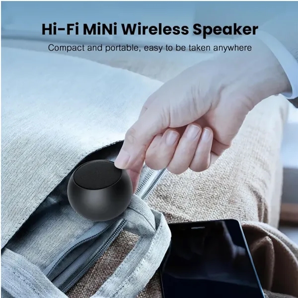 Mini Metal Wireless Speaker - Mini Metal Wireless Speaker - Image 4 of 4