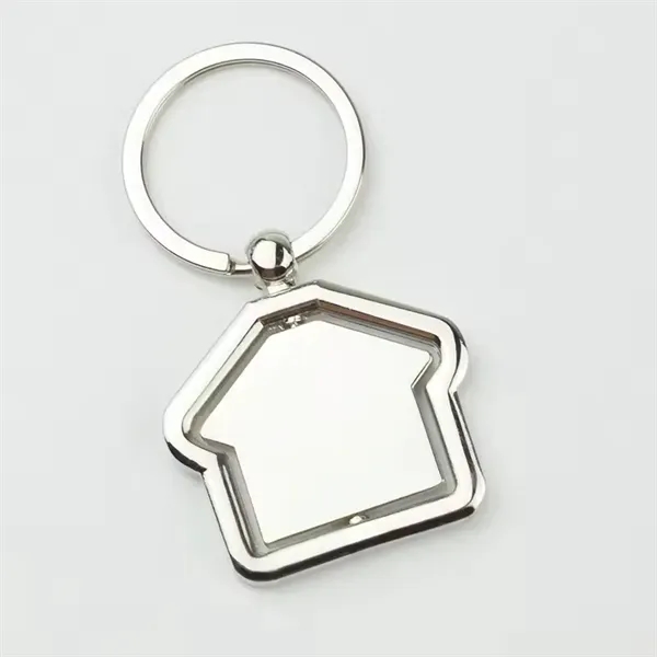 Metal House-Shaped Keychain - Metal House-Shaped Keychain - Image 1 of 3