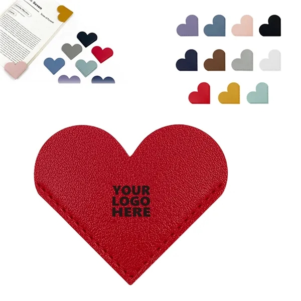 Leather Heart Shaped Bookmark - Leather Heart Shaped Bookmark - Image 0 of 10