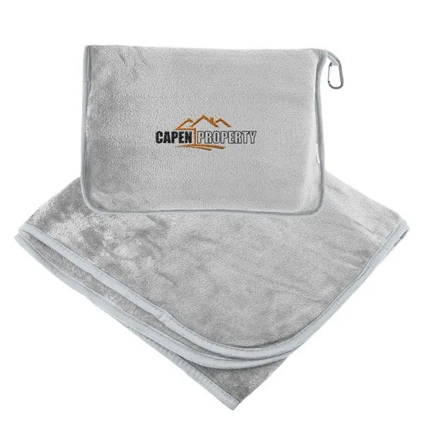 En Route rPET Travel Blanket With Trolley Pillow Pouch - En Route rPET Travel Blanket With Trolley Pillow Pouch - Image 3 of 4