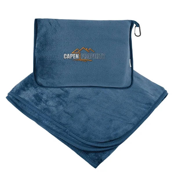 En Route rPET Travel Blanket With Trolley Pillow Pouch - En Route rPET Travel Blanket With Trolley Pillow Pouch - Image 4 of 4