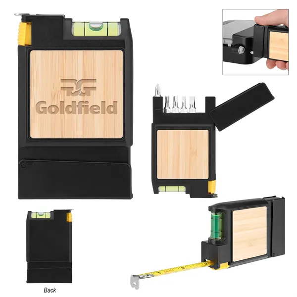 Bruce 7-In-1 Bamboo Multi-Tool Tape Measure - Bruce 7-In-1 Bamboo Multi-Tool Tape Measure - Image 0 of 2