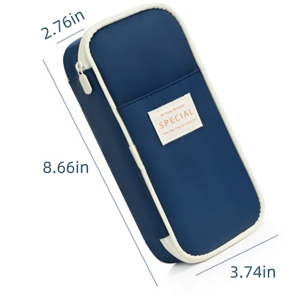 Customized solid color large capacity pencil case - Customized solid color large capacity pencil case - Image 1 of 4