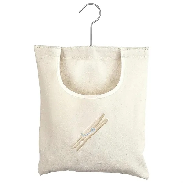 Canvas Clothespin Bag Hanging Storage Organizer - Canvas Clothespin Bag Hanging Storage Organizer - Image 0 of 3