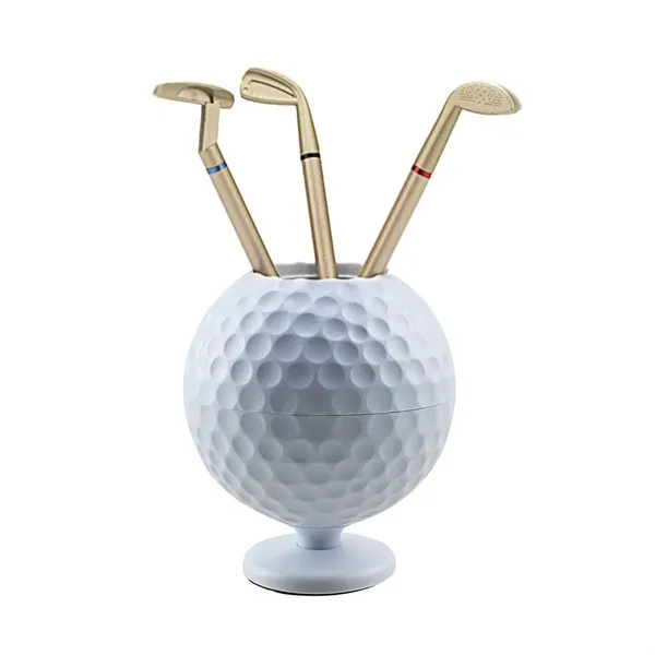 Golf Ball Ballpoint Pen Holder Cup Novelty - Golf Ball Ballpoint Pen Holder Cup Novelty - Image 0 of 7