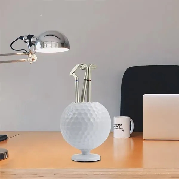 Golf Ball Ballpoint Pen Holder Cup Novelty - Golf Ball Ballpoint Pen Holder Cup Novelty - Image 4 of 7