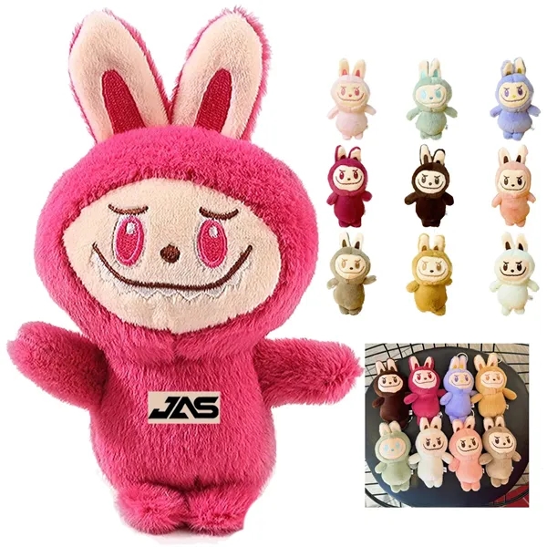 6 Inch Standing Plush Rabbit Plush Pendant Keychain - 6 Inch Standing Plush Rabbit Plush Pendant Keychain - Image 0 of 10