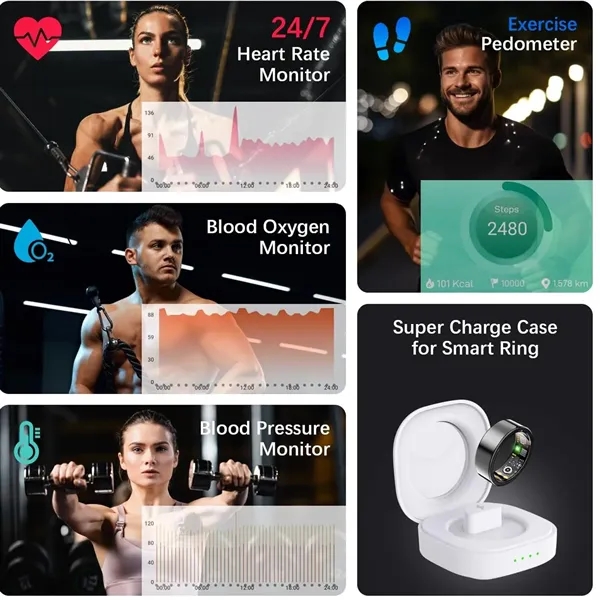 Waterproof Smart Ring FitnessTracker - Waterproof Smart Ring FitnessTracker - Image 1 of 4