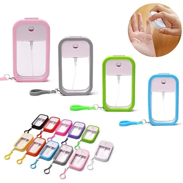Perfume Hand Sanitizer Spray Bottle with Silicone Case 50 ml - Perfume Hand Sanitizer Spray Bottle with Silicone Case 50 ml - Image 0 of 5