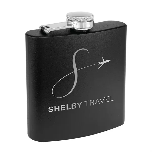6oz. Matte Powder Coated Stainless Steel Flask - 6oz. Matte Powder Coated Stainless Steel Flask - Image 0 of 38