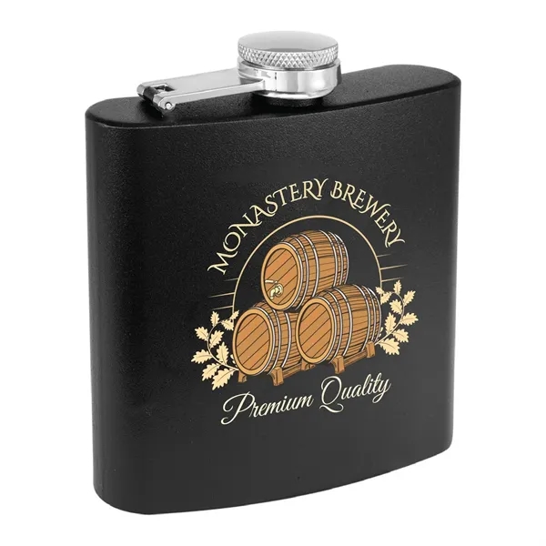 6oz. Matte Powder Coated Stainless Steel Flask - 6oz. Matte Powder Coated Stainless Steel Flask - Image 2 of 38