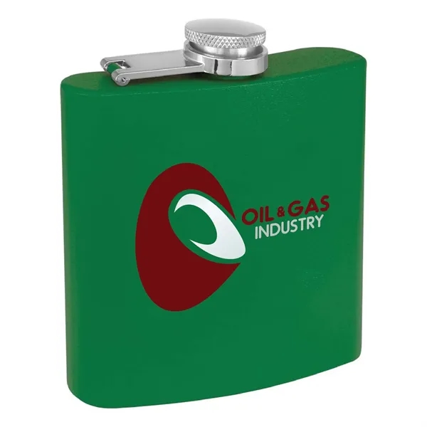 6oz. Matte Powder Coated Stainless Steel Flask - 6oz. Matte Powder Coated Stainless Steel Flask - Image 7 of 38