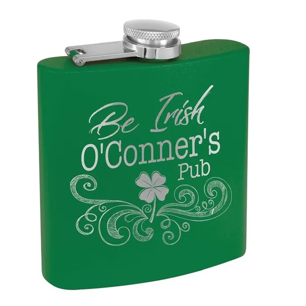 6oz. Matte Powder Coated Stainless Steel Flask - 6oz. Matte Powder Coated Stainless Steel Flask - Image 8 of 38