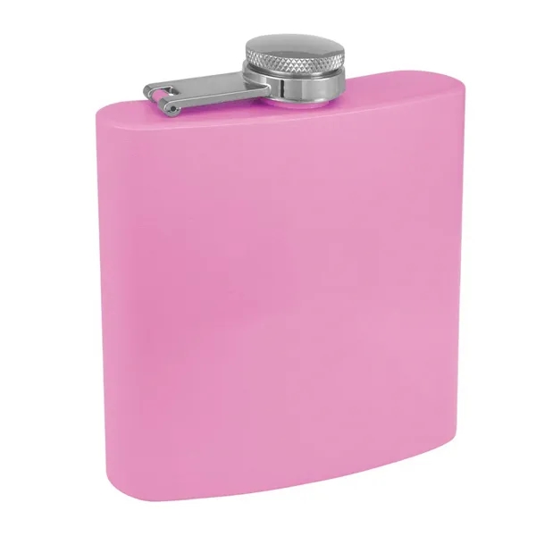 6oz. Matte Powder Coated Stainless Steel Flask - 6oz. Matte Powder Coated Stainless Steel Flask - Image 12 of 38