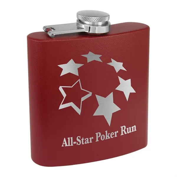 6oz. Matte Powder Coated Stainless Steel Flask - 6oz. Matte Powder Coated Stainless Steel Flask - Image 16 of 38
