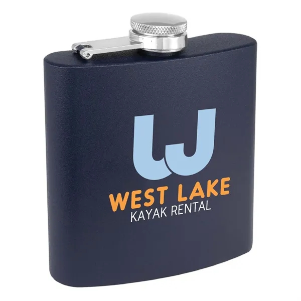 6oz. Matte Powder Coated Stainless Steel Flask - 6oz. Matte Powder Coated Stainless Steel Flask - Image 20 of 38