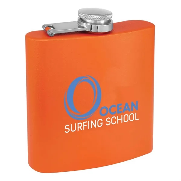6oz. Matte Powder Coated Stainless Steel Flask - 6oz. Matte Powder Coated Stainless Steel Flask - Image 23 of 38