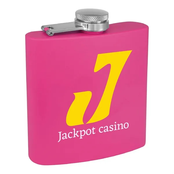 6oz. Matte Powder Coated Stainless Steel Flask - 6oz. Matte Powder Coated Stainless Steel Flask - Image 24 of 38