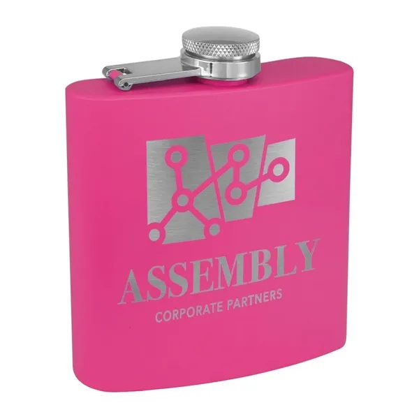 6oz. Matte Powder Coated Stainless Steel Flask - 6oz. Matte Powder Coated Stainless Steel Flask - Image 26 of 38