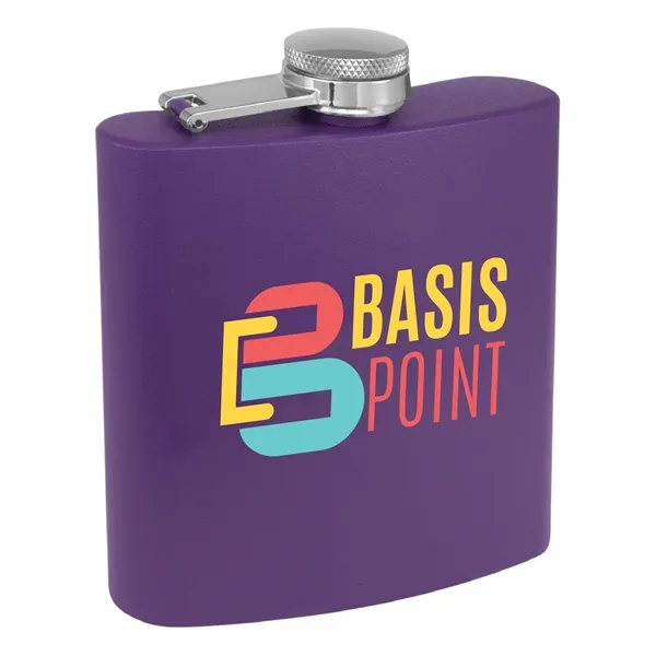 6oz. Matte Powder Coated Stainless Steel Flask - 6oz. Matte Powder Coated Stainless Steel Flask - Image 29 of 38