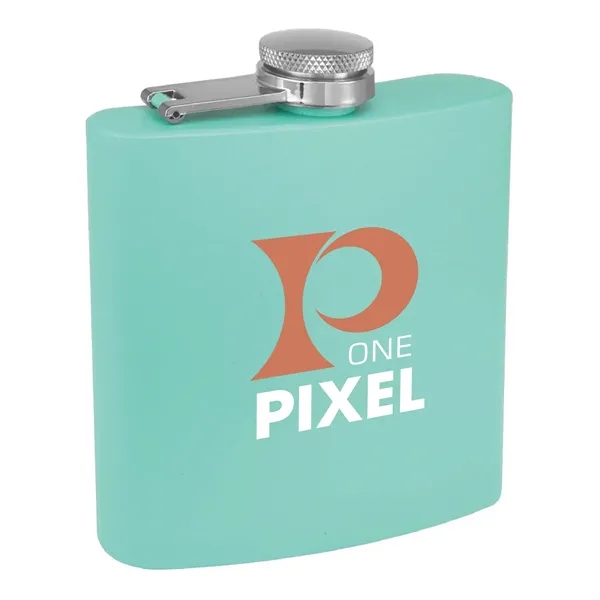 6oz. Matte Powder Coated Stainless Steel Flask - 6oz. Matte Powder Coated Stainless Steel Flask - Image 35 of 38