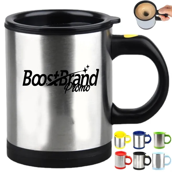 16Oz. Automatic Self-Stirring Mug with Lid - 16Oz. Automatic Self-Stirring Mug with Lid - Image 0 of 6