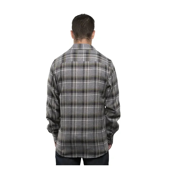 Burnside Men's Yarn-Dyed Flannel Shirt - Burnside Men's Yarn-Dyed Flannel Shirt - Image 30 of 58