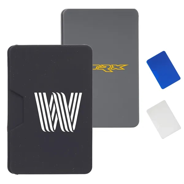 USA Silicone Adhesive Phone Wallet w/ Dual Pocket - USA Silicone Adhesive Phone Wallet w/ Dual Pocket - Image 0 of 4