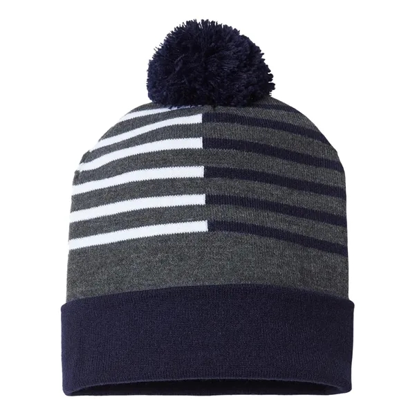 CAP AMERICA USA-Made Half Color Beanie - CAP AMERICA USA-Made Half Color Beanie - Image 3 of 4