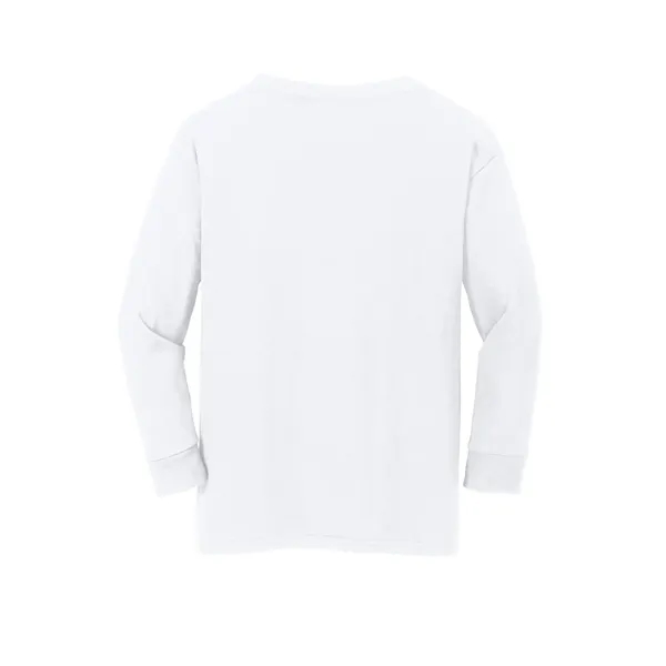 Gildan Youth Heavy Cotton 100% Cotton Long Sleeve T-Shirt. - Gildan Youth Heavy Cotton 100% Cotton Long Sleeve T-Shirt. - Image 5 of 41