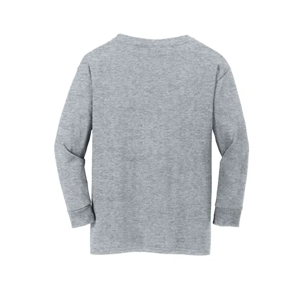 Gildan Youth Heavy Cotton 100% Cotton Long Sleeve T-Shirt. - Gildan Youth Heavy Cotton 100% Cotton Long Sleeve T-Shirt. - Image 9 of 41