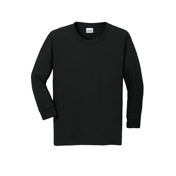 Gildan Youth Heavy Cotton 100% Cotton Long Sleeve T-Shirt. - Gildan Youth Heavy Cotton 100% Cotton Long Sleeve T-Shirt. - Image 12 of 41