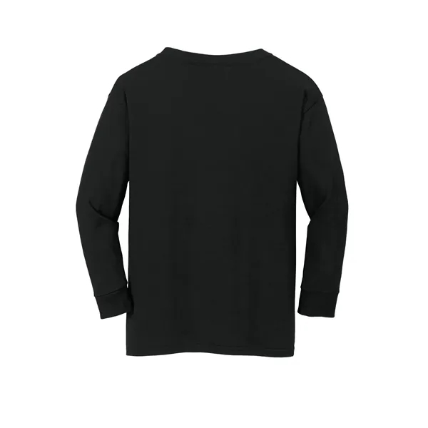 Gildan Youth Heavy Cotton 100% Cotton Long Sleeve T-Shirt. - Gildan Youth Heavy Cotton 100% Cotton Long Sleeve T-Shirt. - Image 14 of 41