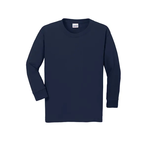 Gildan Youth Heavy Cotton 100% Cotton Long Sleeve T-Shirt. - Gildan Youth Heavy Cotton 100% Cotton Long Sleeve T-Shirt. - Image 17 of 41