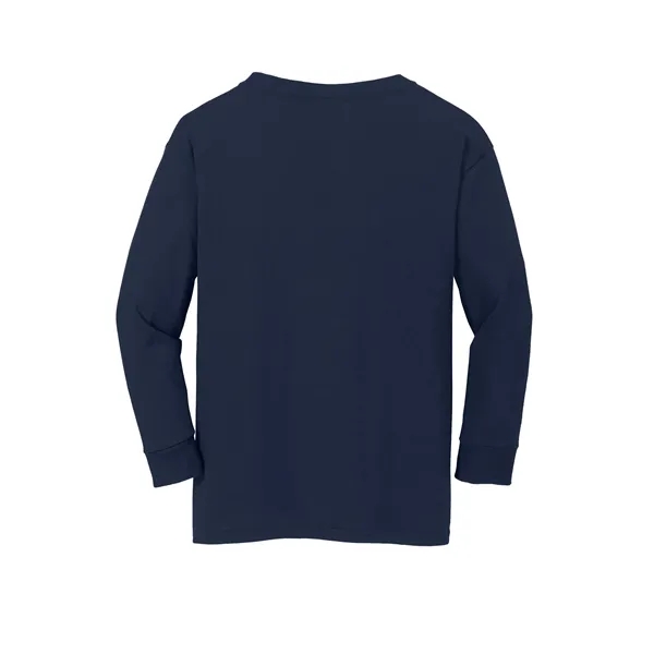 Gildan Youth Heavy Cotton 100% Cotton Long Sleeve T-Shirt. - Gildan Youth Heavy Cotton 100% Cotton Long Sleeve T-Shirt. - Image 19 of 41