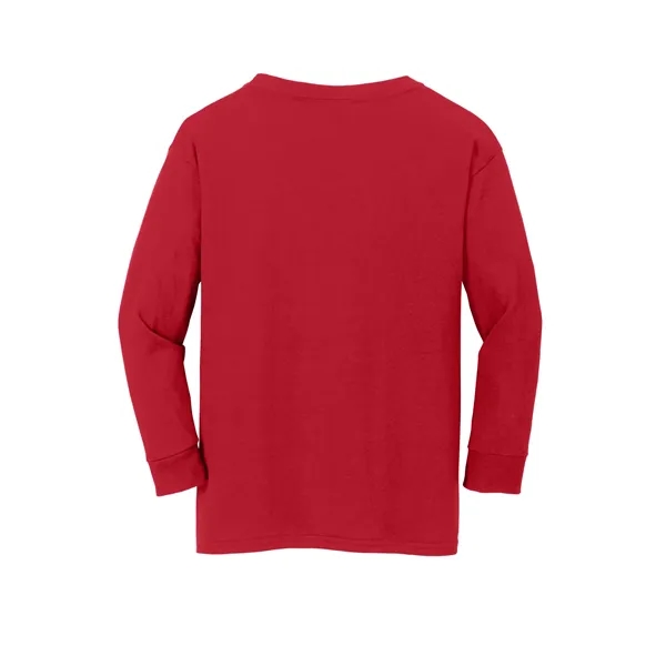 Gildan Youth Heavy Cotton 100% Cotton Long Sleeve T-Shirt. - Gildan Youth Heavy Cotton 100% Cotton Long Sleeve T-Shirt. - Image 24 of 41