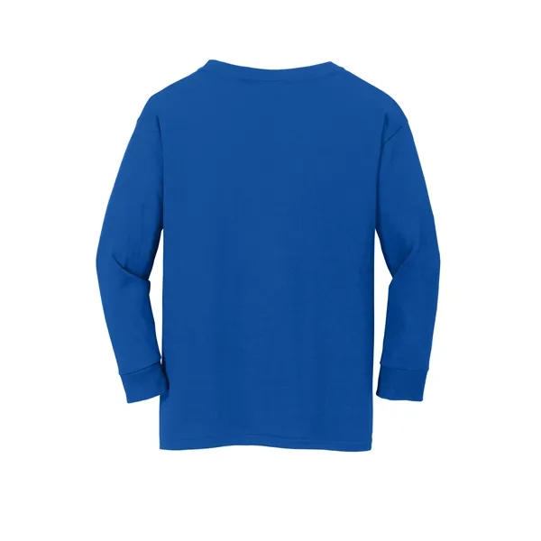 Gildan Youth Heavy Cotton 100% Cotton Long Sleeve T-Shirt. - Gildan Youth Heavy Cotton 100% Cotton Long Sleeve T-Shirt. - Image 29 of 41