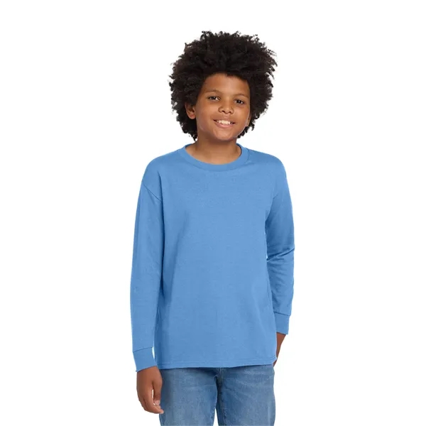 Gildan Youth Heavy Cotton 100% Cotton Long Sleeve T-Shirt. - Gildan Youth Heavy Cotton 100% Cotton Long Sleeve T-Shirt. - Image 31 of 41