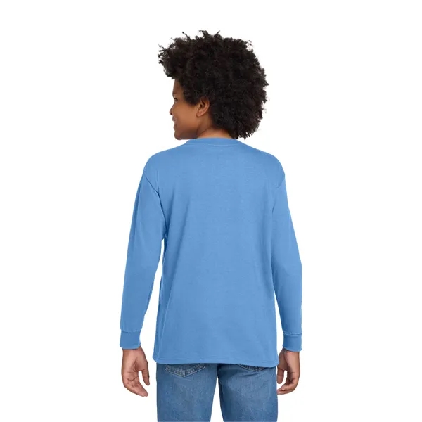 Gildan Youth Heavy Cotton 100% Cotton Long Sleeve T-Shirt. - Gildan Youth Heavy Cotton 100% Cotton Long Sleeve T-Shirt. - Image 32 of 41