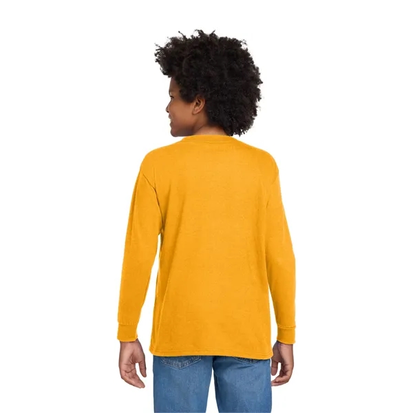 Gildan Youth Heavy Cotton 100% Cotton Long Sleeve T-Shirt. - Gildan Youth Heavy Cotton 100% Cotton Long Sleeve T-Shirt. - Image 34 of 41