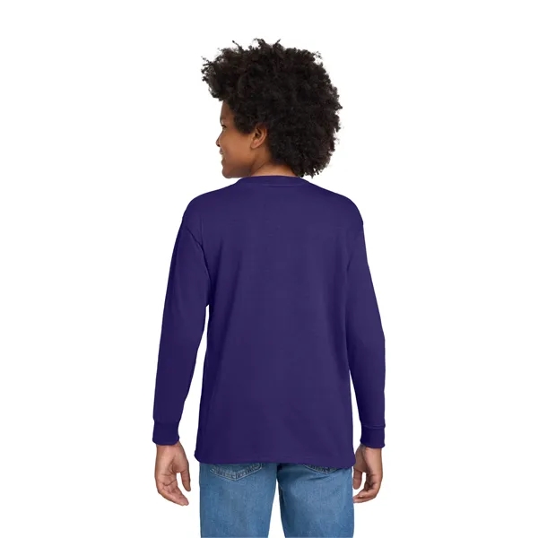 Gildan Youth Heavy Cotton 100% Cotton Long Sleeve T-Shirt. - Gildan Youth Heavy Cotton 100% Cotton Long Sleeve T-Shirt. - Image 37 of 41