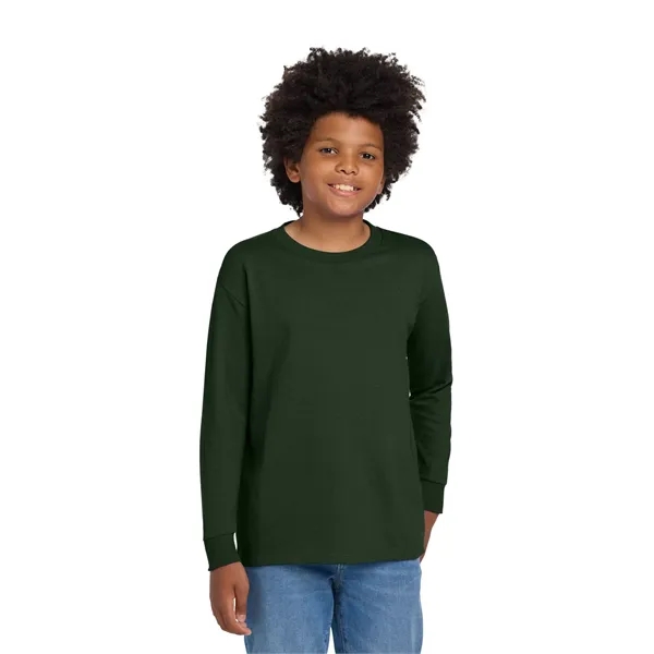 Gildan Youth Heavy Cotton 100% Cotton Long Sleeve T-Shirt. - Gildan Youth Heavy Cotton 100% Cotton Long Sleeve T-Shirt. - Image 38 of 41